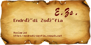 Endrédi Zsófia névjegykártya